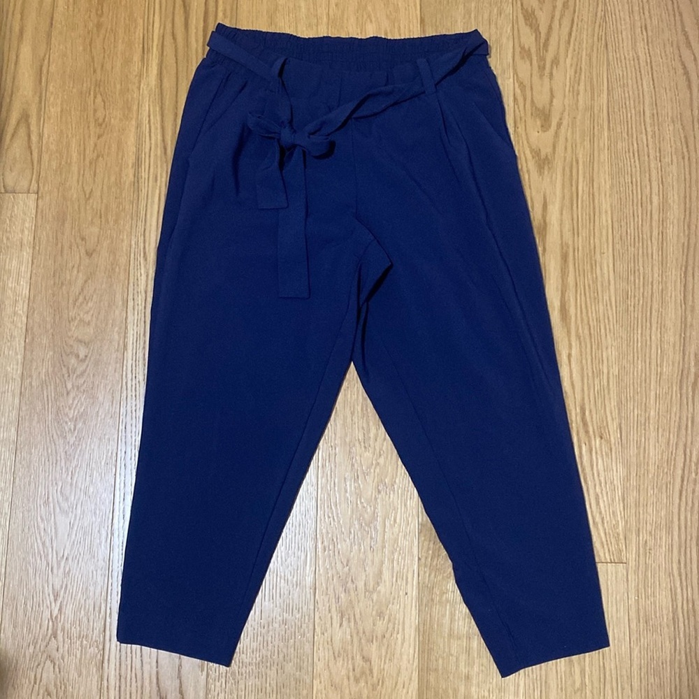 Torrid Crop Dress Pants with Adjustable Belt Strap